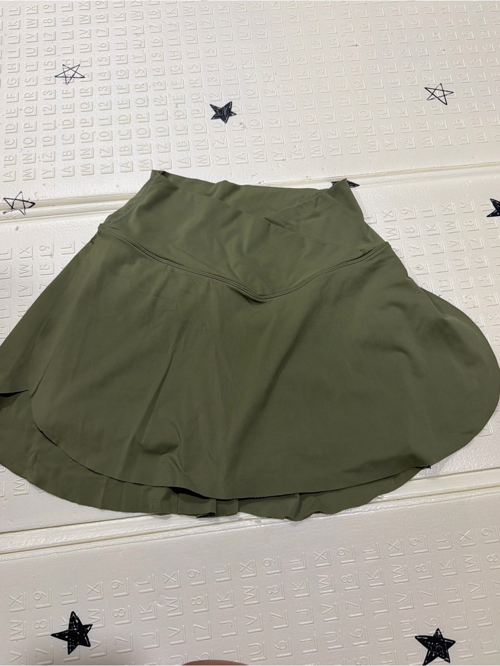 HALARA Olive Green Circle Skirt